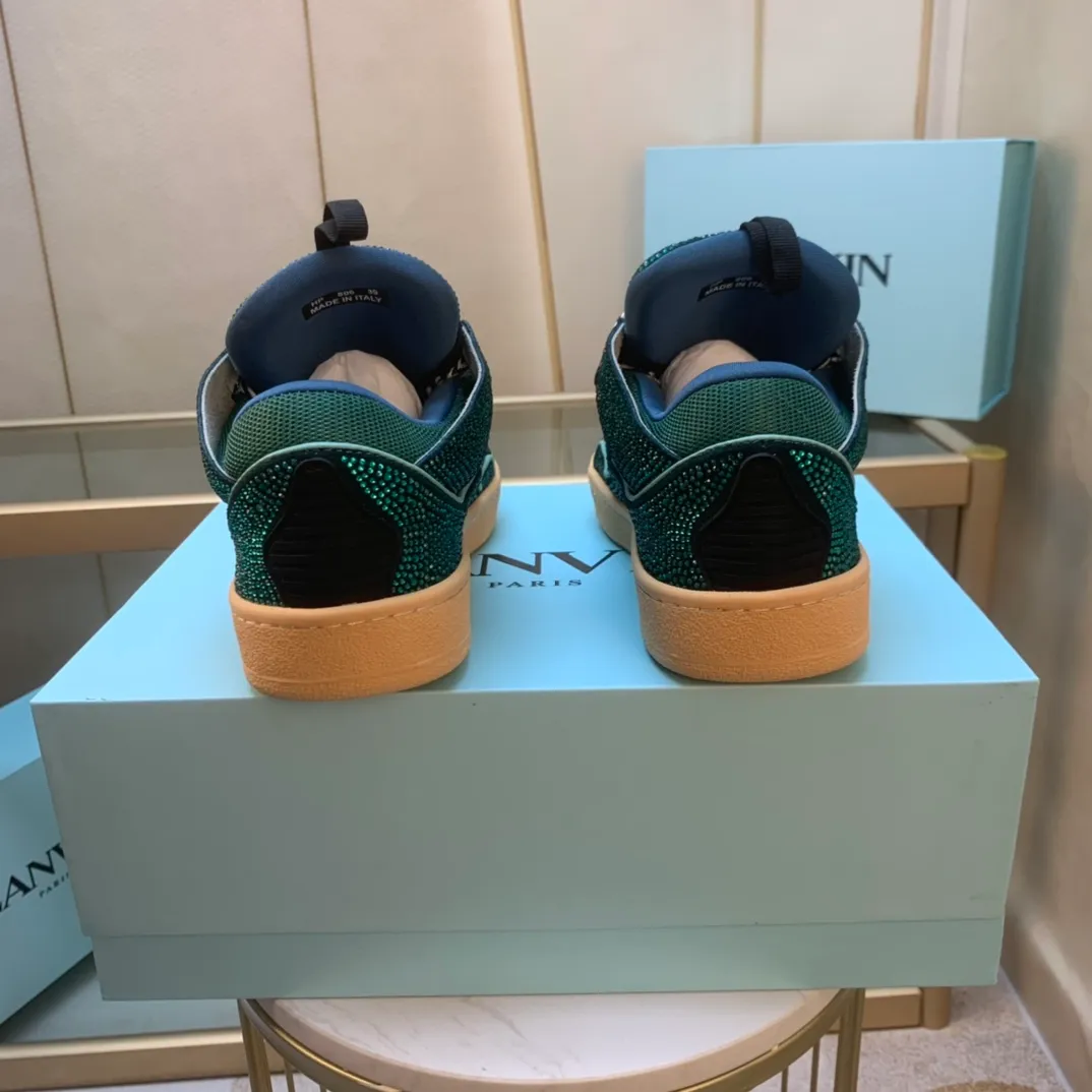 💰620. Lanvin LANVIN. 22 colors: nubuck fabric, breathable mesh, cowhide feet! Same style for men and women: sizes 35-46! High and low versions!